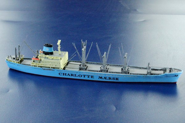 Charlotte Maersk-“Charlotte Maersk“Welt der Schiffsminiaturen 14k , Maßstab 1:1250