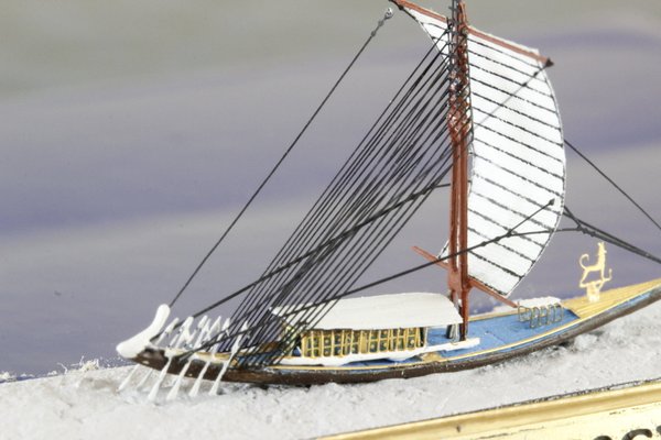 Ägyptisches Königsschiffe mit Segel