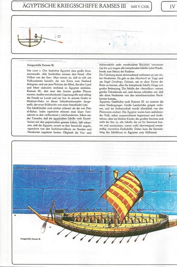 Ägyptisches Kriesschiff Rames III